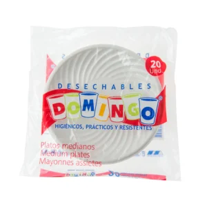 PLATO MEDIANO BCO x20