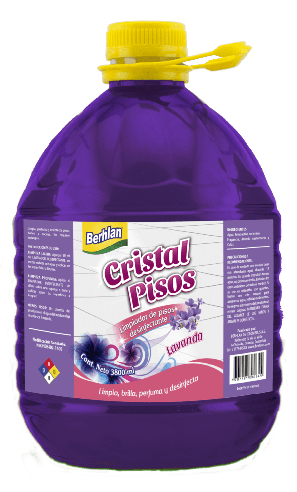 LIMPIADOR DESINF CRISTALPISOS LAVANDA 3.8LT